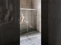8mm clear glass shower screen with two sliding open door