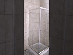 5mm clear glass shower enclosure with square shower tray