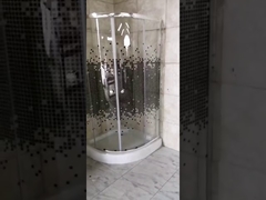 5mm round shower enclosure with shower tray