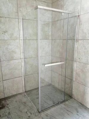 경첩을 단 문 알루미늄 합금을 가진 가득 차있는 투명한 유리제 샤워실